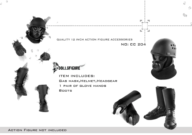 

1/6 scale figure doll mask+Gloves Hand+boots for 12" Action figure doll accessories not include doll and other accessories