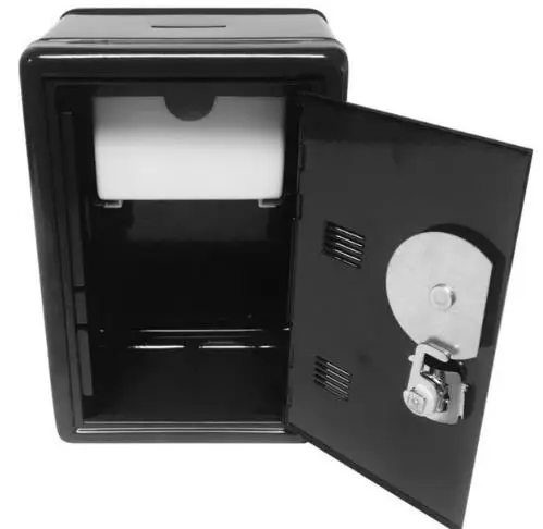 Safe Box Design Mini Petty Cash Money Box Stainless Steel Security Lock Lockable Metal Safe Small Fit for House Decoration