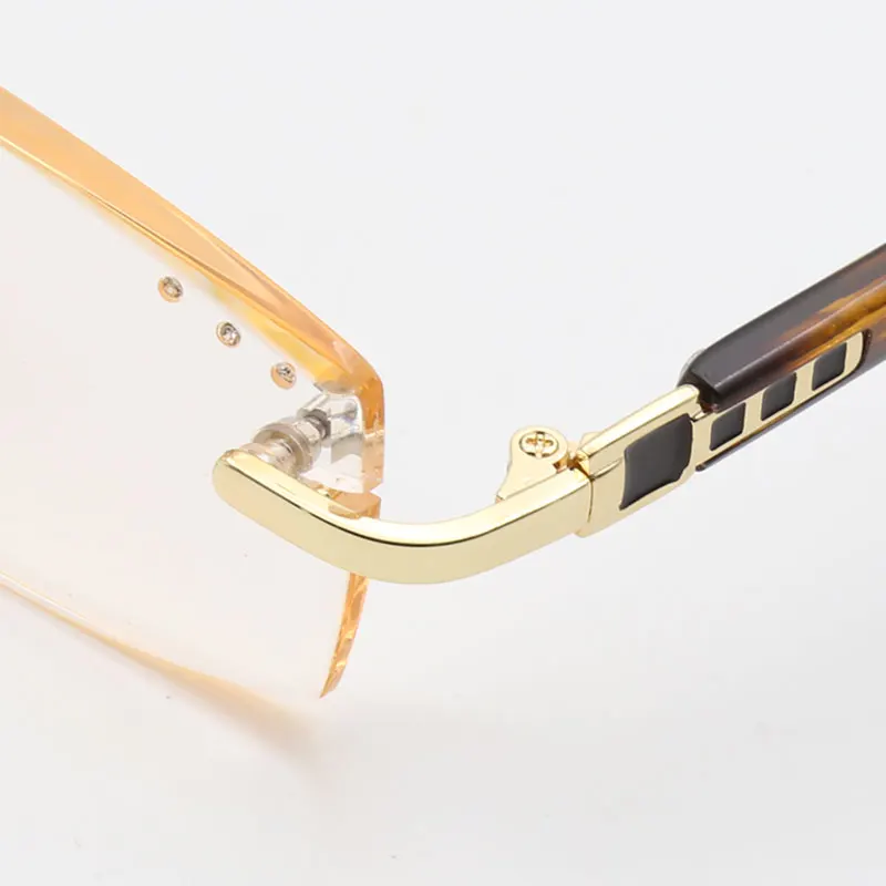 high quality cutting presbyopia lenses square reading glasses fashion presbyopic spectacles for hyperopia men