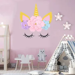 Unicorn Party Supplies/Decorations Backdrop For Girls Birthday Party Baby Shower  DIY Unicorn Flower Backdrop Decoration Maison