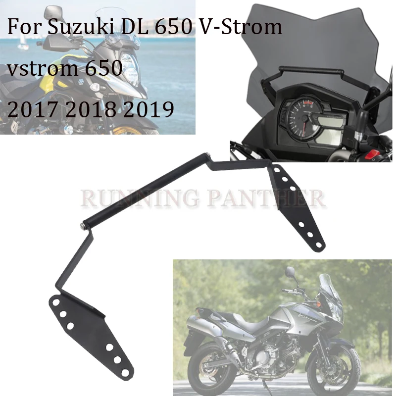 Motorcycle mobile GPS navigation station frame plate bracket for suzuki v-strom 650 vstrom 650 2017-2019