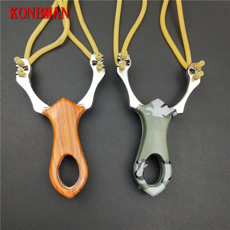 Popular Powerful Sling Shot Aluminium Alloy Slingshot Camouflage Bow Catapult Outdoor Hunting Slingshot Hunt Tool Accessories