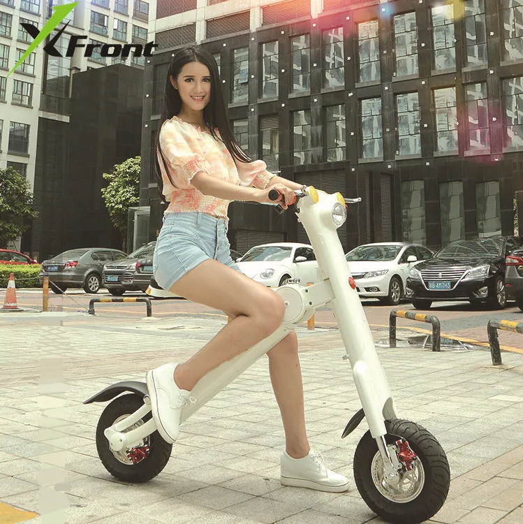 

Original X-Front Brand Folding bike Smart music LED Electric Scooter 36V 10A 250w Battery electric bicycle ET vehicle ebike