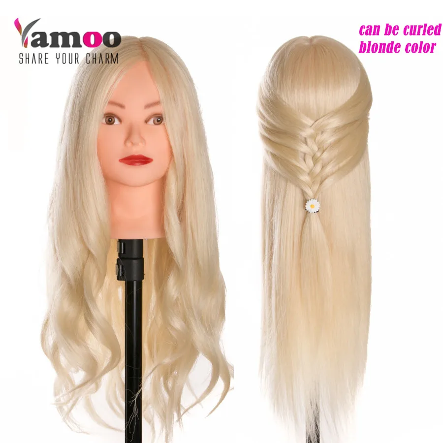 Venda quente manequim manequim manequin cosmetologia manequim cabeças 40% cabelo humano loiro cabeça de alta temperatura com cabelo humano