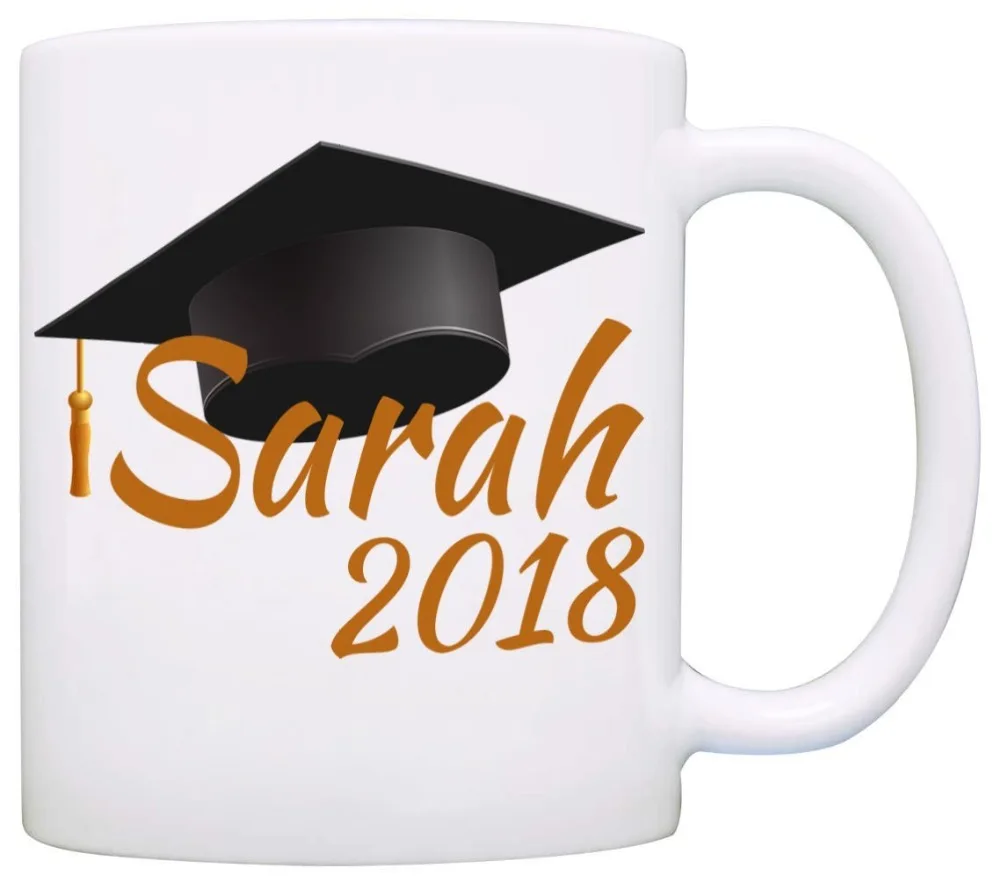 Personalized!! Graduation Cap Gifts Mug, Unique Grad Gifts for Men and Women Graduate Coffee Cup, Printed on Both Sides!