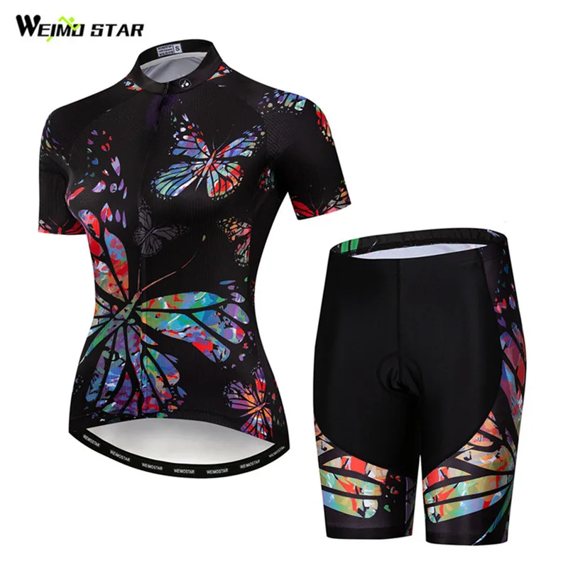 

Weimostar Summer Pro Mountain Cycling Clothing Women Short Sleeve MTB Cycling Jersey Set Quick Dry Bike Jersey Kit Bicycle Wear