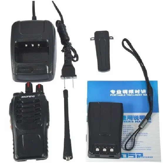 BaoFeng Digital BF-888S Two-Way Radios FM Transceiver Flashlight Walkie Talkies+earpiece