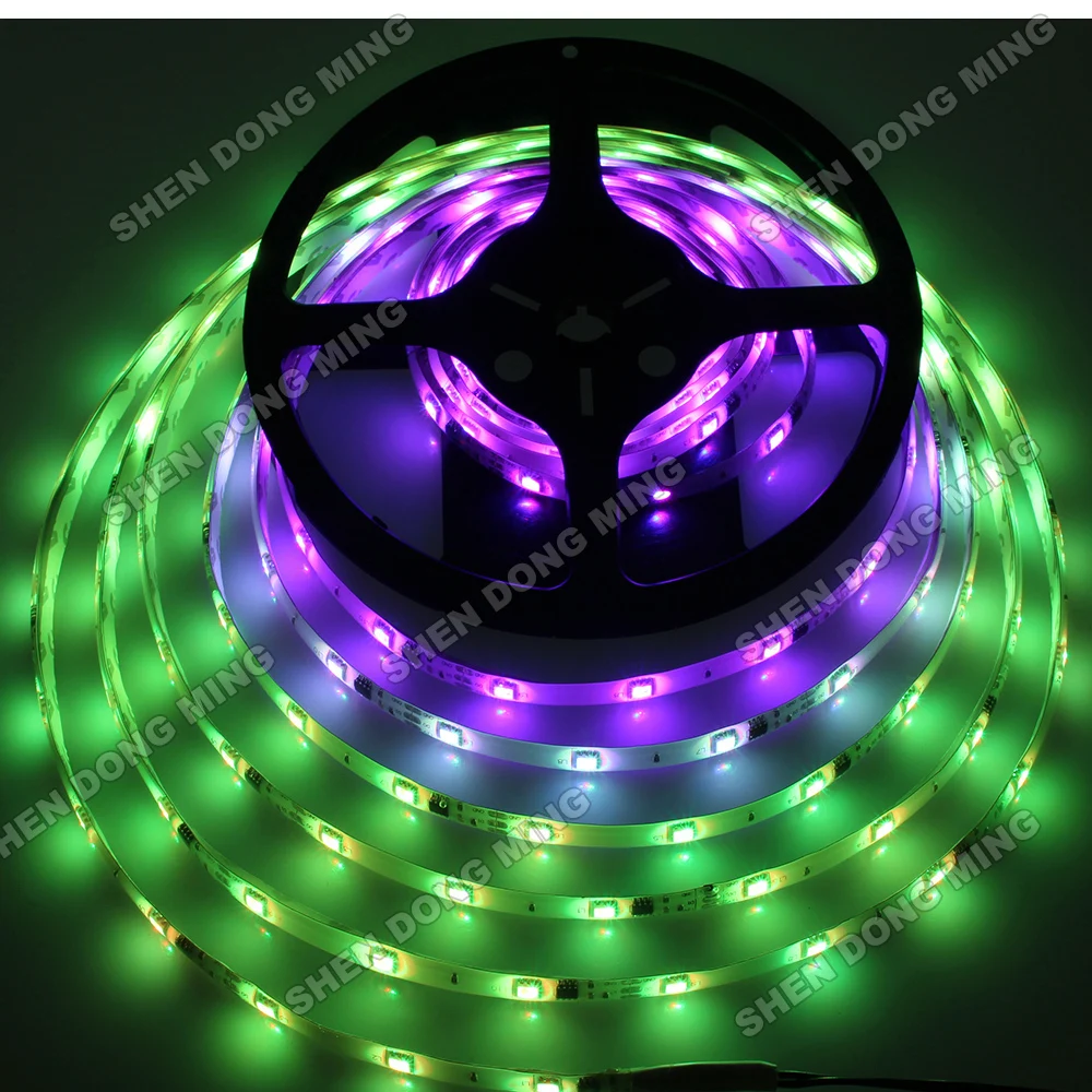 100M RGB Full Color 10mm led pixels digital Addressable LED String DC 12V WS2811 LED Pixel Strip Low power consumption with CE