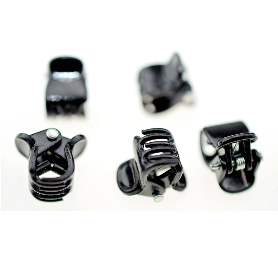 1cm 100pcs/pack Hair Claw Clips for Women Girls Accessories Black Brown Transparent Plastic Mini Claws Hairclip Clamp Gifts