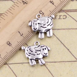 15pcs Charms Sheep Lamb 18x16mm Tibetan Bronze Silver Color Pendants Crafts Making Findings Handmade Antique DIY Jewelry