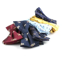 Children Man Fashion Polyester Bow Tie Kid Classical Bowties Fish Bear Car Fish Aircraft Bicycle Butterfly Party Pet Bowtie Ties
