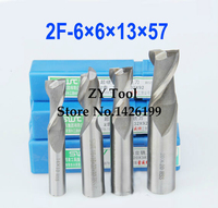 10pcs/set 6.0MM 2 Flute HSS & Aluminium endmill milling cutter CNC Bit Milling Machine tools Cutting tools.Lathe Tool,router bit