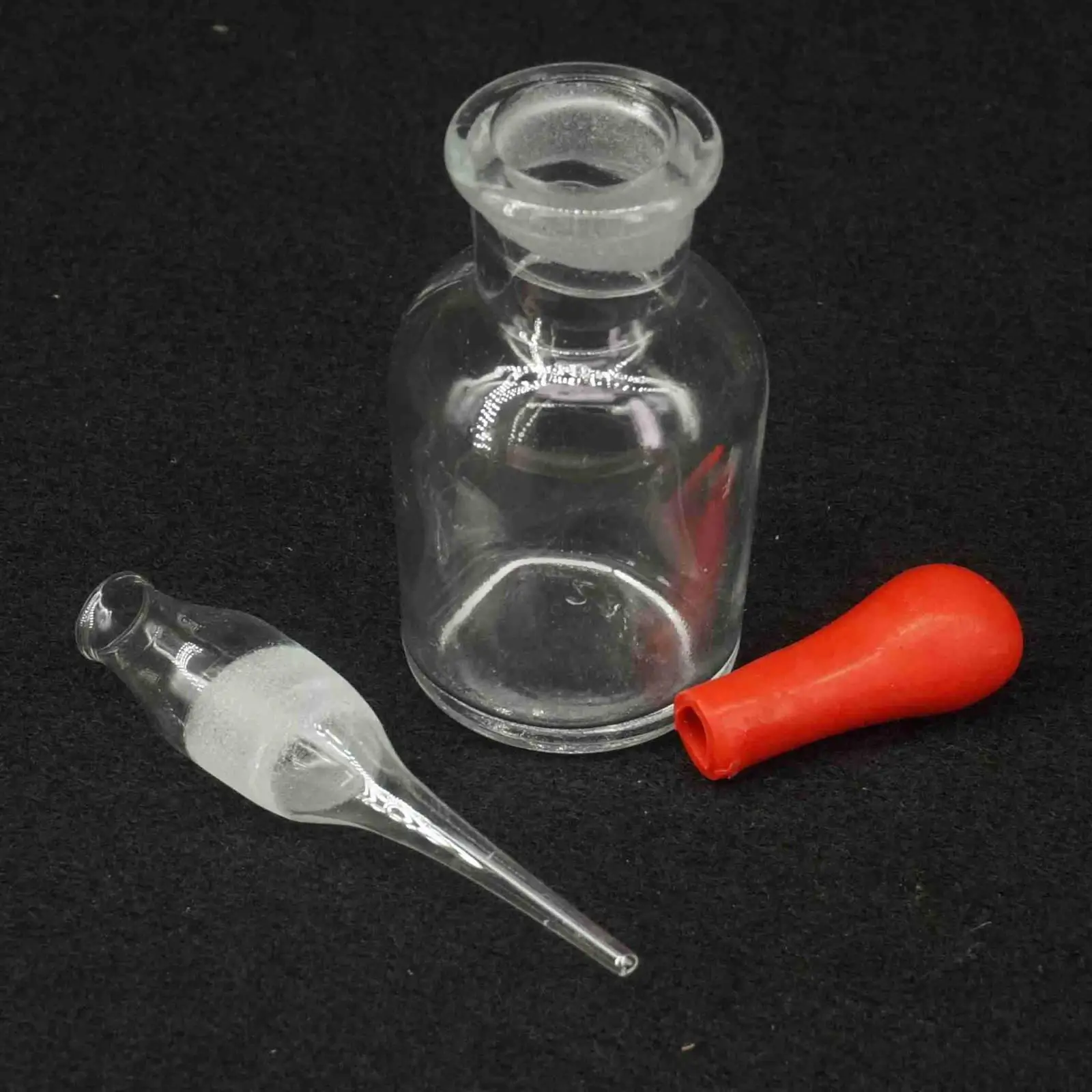 30ML Clear Glass Dropping Bottle Pipette With Ground Stopper and Dropper