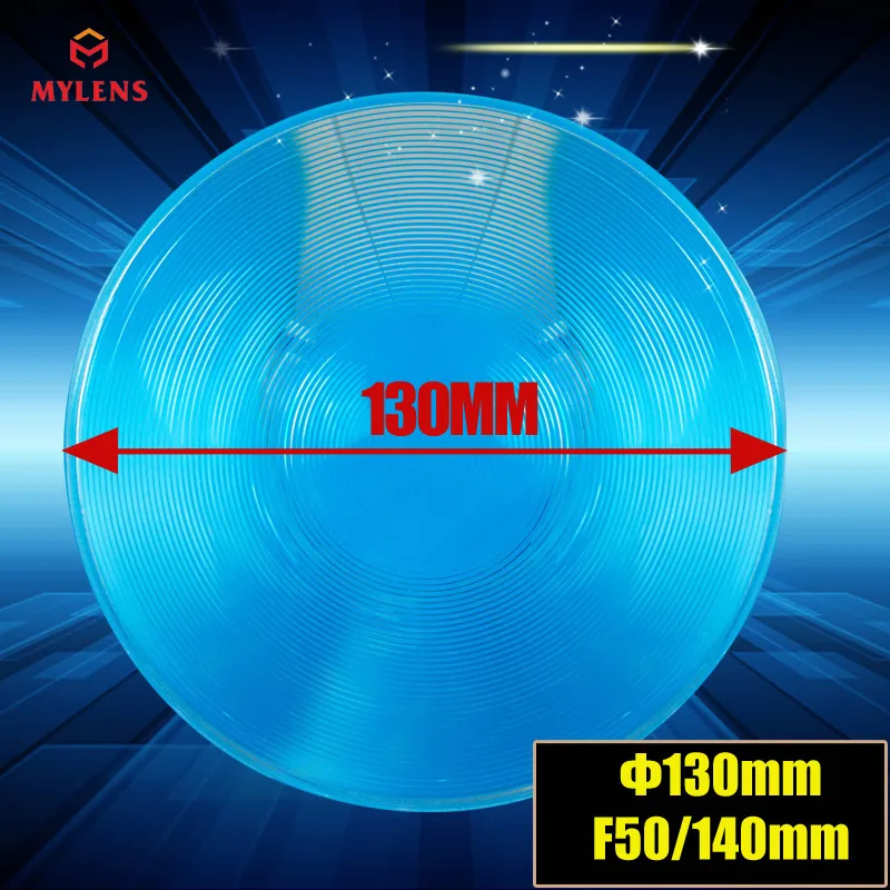 130mm Diameter Round Optical PMMA Plastic Big Solar Fresnel Lens Focal Length 140mm Solar Concentrator Large Magnifying Glass