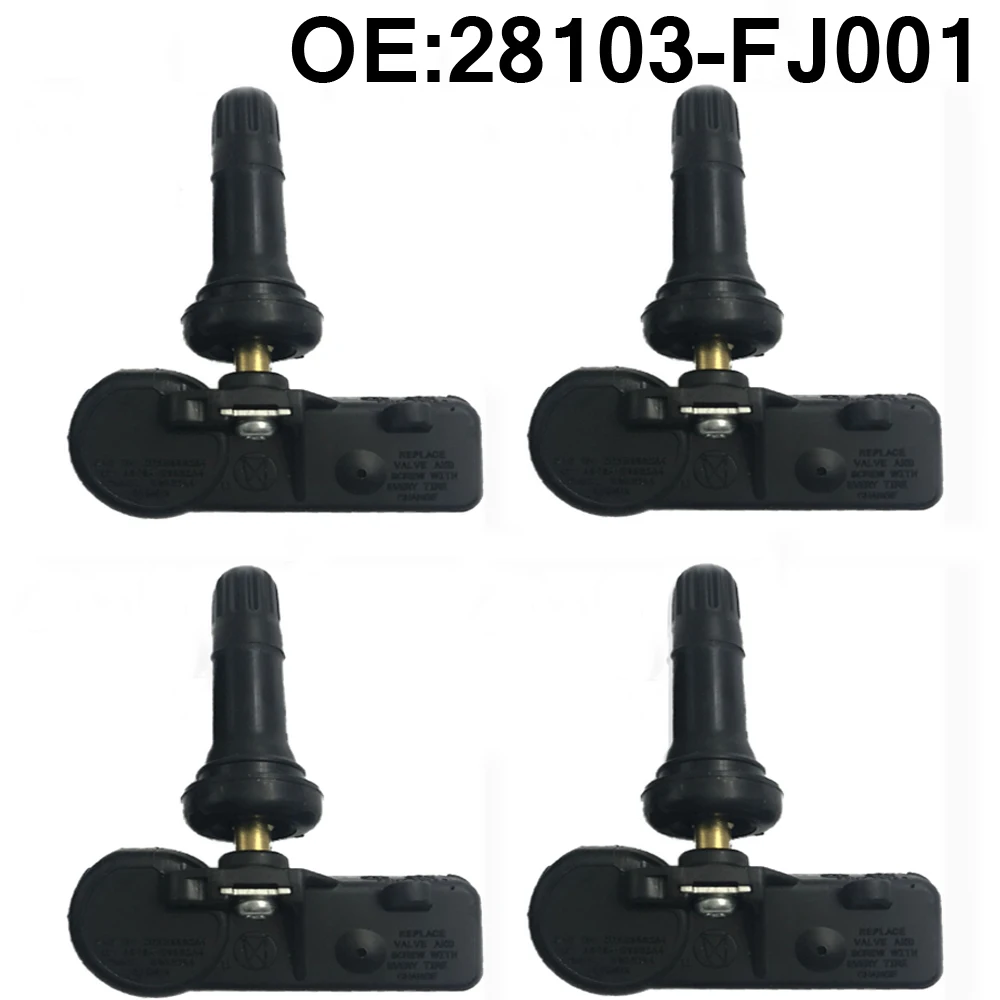 

4 OEM TPMS Sensors 28103FJ000 28103-FJ001 for Subaru Forester Impreza Justy