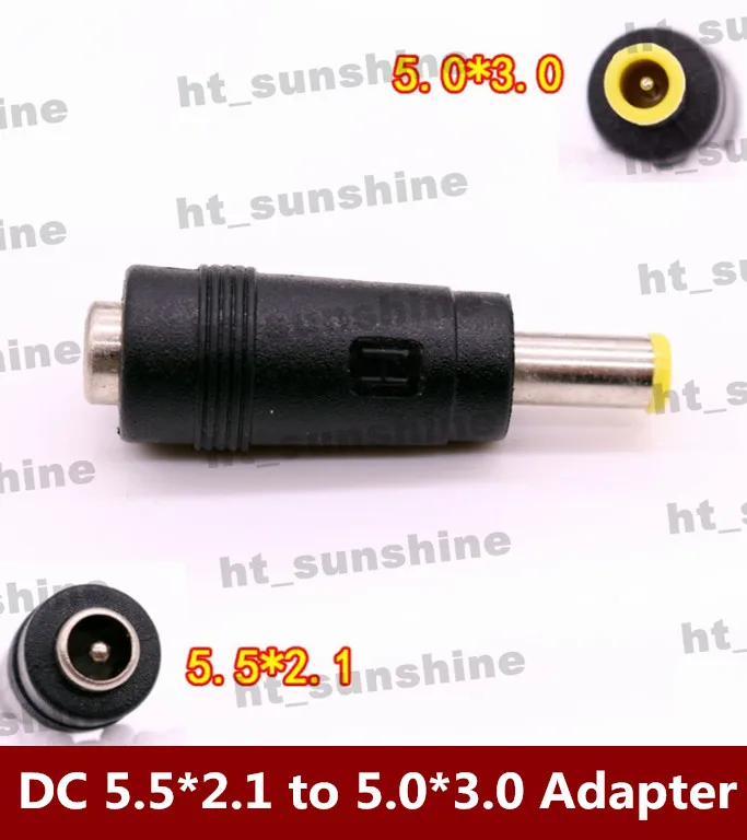 

3PCS/LOT DC5.5mm * 2.1mm Female Jack to 5.0mm * 3.0mm Male Plug DC Power Adapter