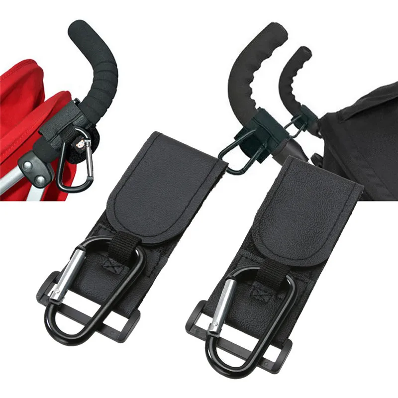 รถเข็นเด็กทารก Hooks เด็กรถเข็นเด็ก Pram Hanger Carabiner ช้อปปิ้งกระเป๋าคลิปตะขอหมุนได้ Baby Buggy แขวน Carrier ผู้ถือ