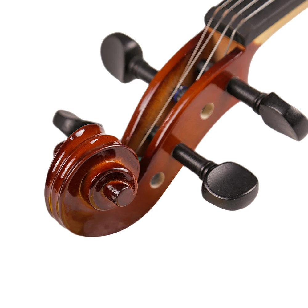 Gift for Christmas 1/8 1/16 1/10 Size with Case Bow Strings Shoulder Rest Bass Wood Violin for Children Students Kids Violin