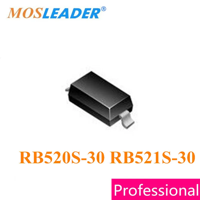 Mosleader RB520S-30 RB521S-30 SOD523 3000PCS 0603 RB520-30 RB521-30 RB521S RB521 Schottky Diode RB520 RB521 Chinese High quality