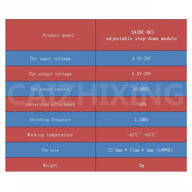 Imagem -06 - Dc-dc Step Down Módulo de Alimentação Buck Converter para Arduino Substituição Lm2596 Tamanho Ultra Pequeno 3a Pcs Ajustável