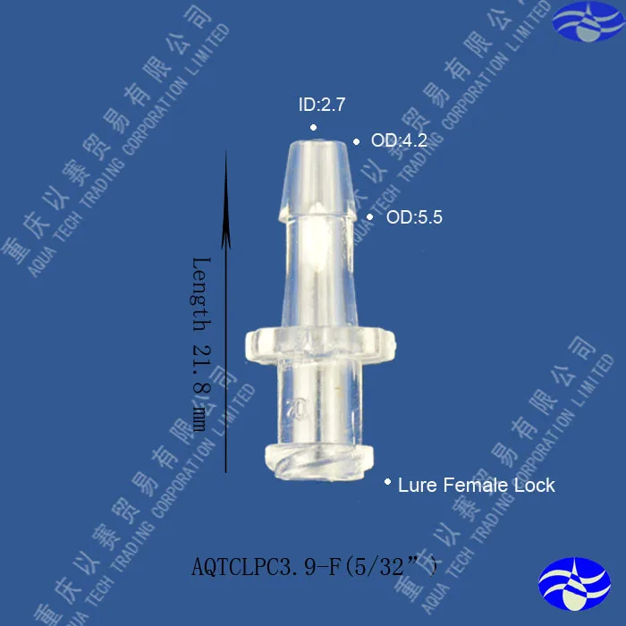 

3.9mm(5/32") medical luer connector,female luer lock