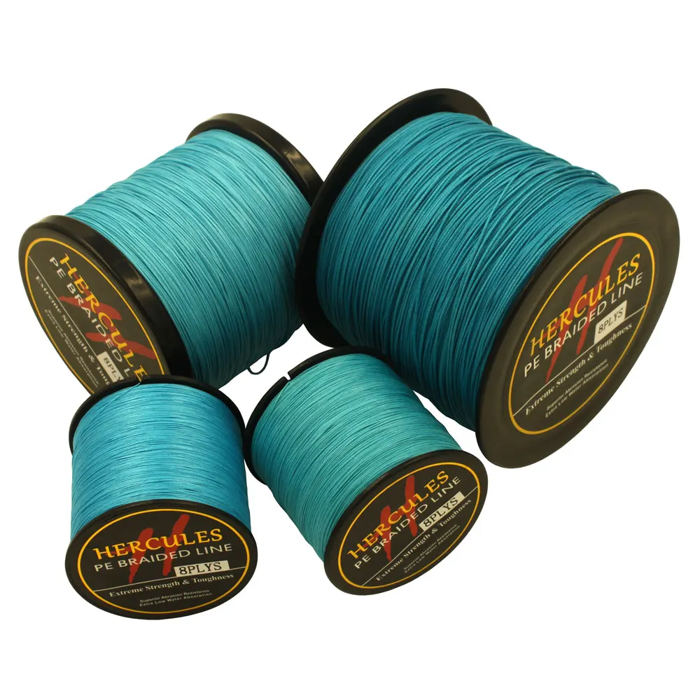 Hercules 10LB-300LB 500M Hercules100% PE Extreme 8 Strands Braided Fishing Line Sea Saltwater Fishing Weave