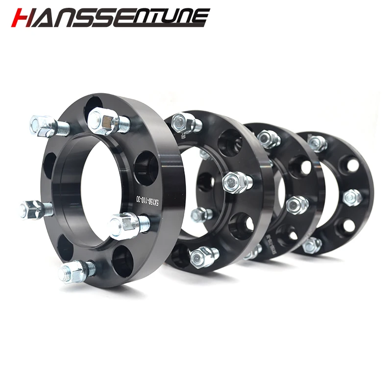 4PCS 5x150 30mm Hubcentric 110mm Aluminum Wheel Spacer Adapter 5 Lug M14x1.5