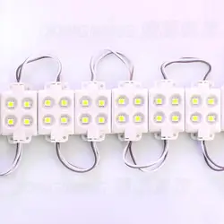 20 adet su geçirmez SMD 5050 Led Modülleri 12 V 4 Led yüksek parlaklık Led Kanal Mektup Reklam Işareti led enjeksiyon modülü