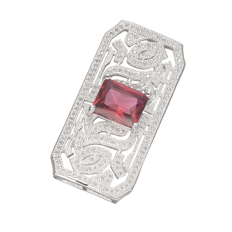 New Fashion Jewelry Vintage Geometric Charms For Jewelry Making Diy Micro Pave Jewelry Shining Zircon Charms Connectors Bijoux