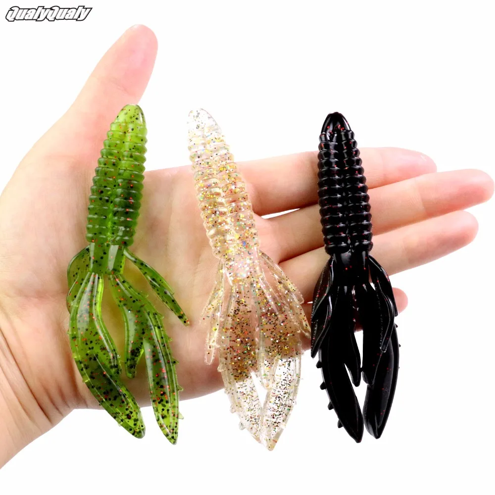 

9pcs Fishing Soft Lures 11.1cm Crayfish Shrimp Silicone Soft Baits Swimbait 11g Wobblers Artifical Bait For Bass Peche