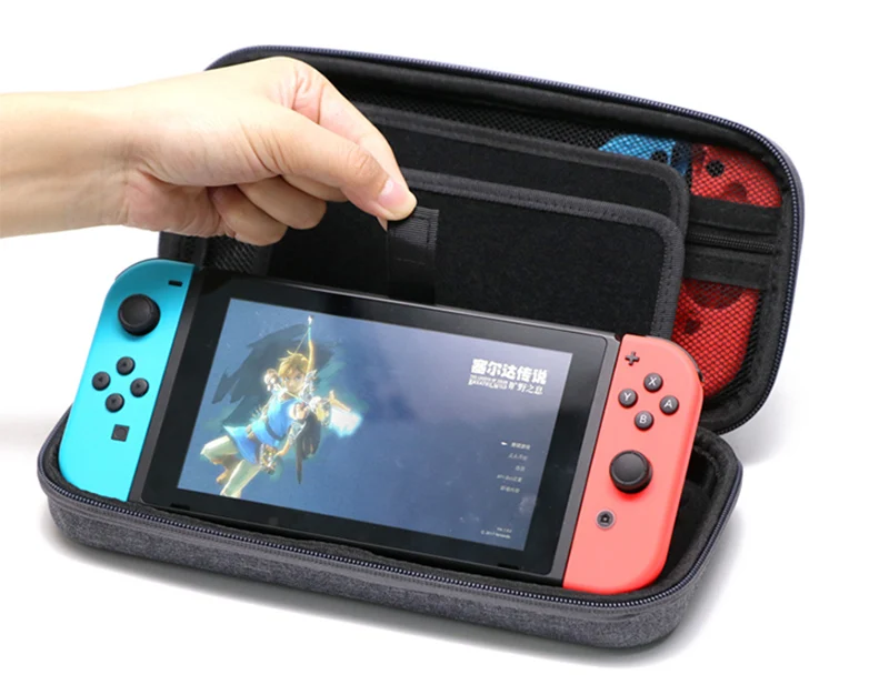 High quanlity Grey Hard Bag Storage Travel Carry Pouch Case Protective Gray Bags for NS Nintendo Switch