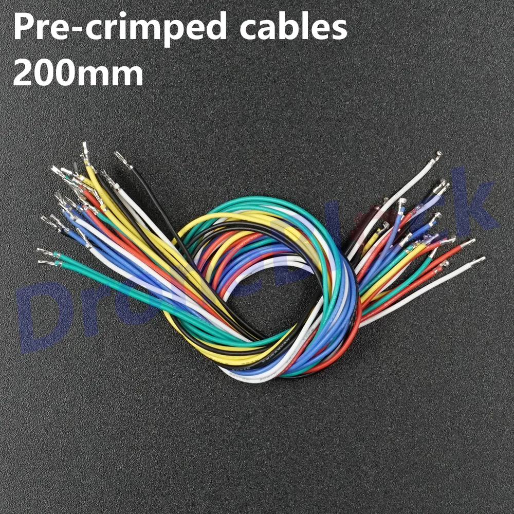 24Pcs JST GH 1.25 Pre-crimped Cables 6 colors Pixhawk2 Pixhack Pixracer Pixhawk4 PXFmini GPS Telemetry OSD Silicone Wire 200mm