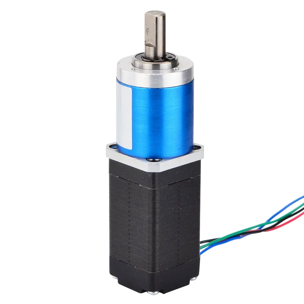 STEPPERONLINE Nema 8 Geared Stepper Motor Bipolar w/ Gear Ratio 19:1 Planetary Gearbox 4-lead L=38mm 0.6A for CNC 3D Printer