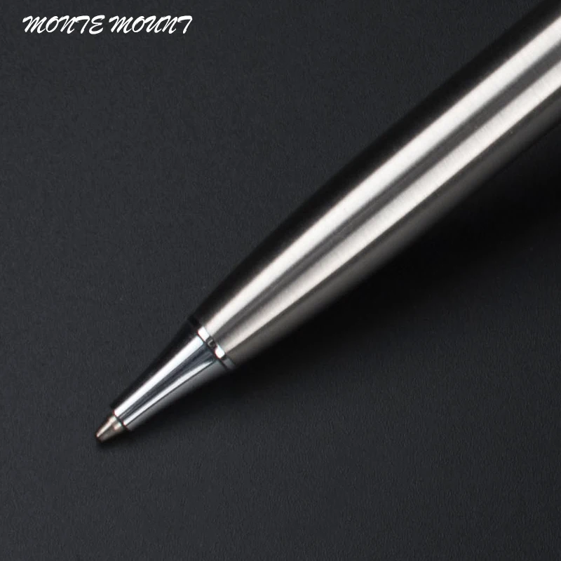 monte mount luxury Writing pen Silver Business Metal Roller ball Pen 0.5 mm Nib novelty ballpoint pens office School Supplies
