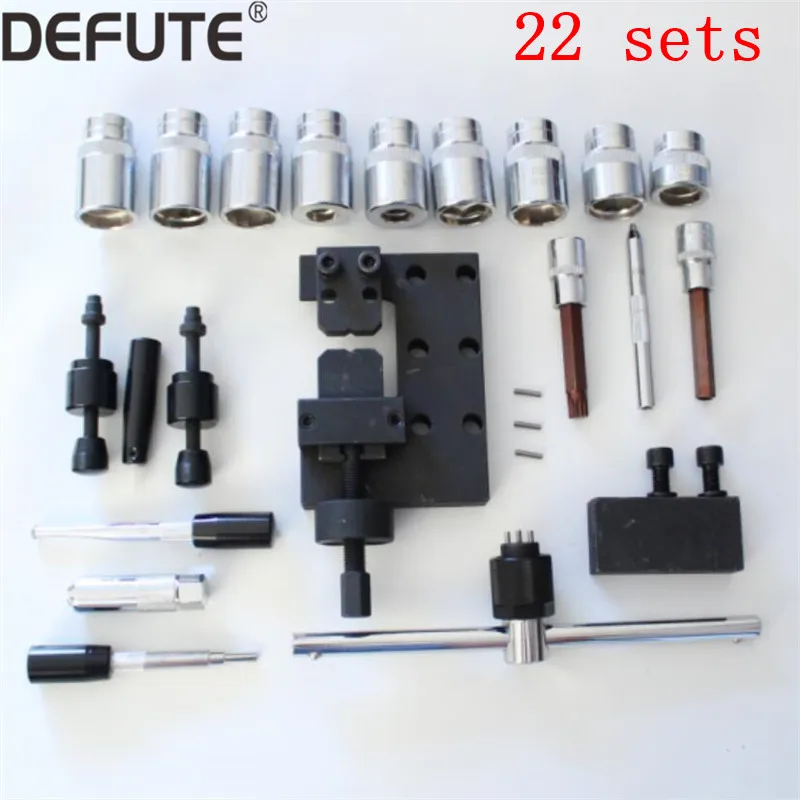 

22pcs common rail injector disassemble tool diesel injector dismounting tools common rail repair tools