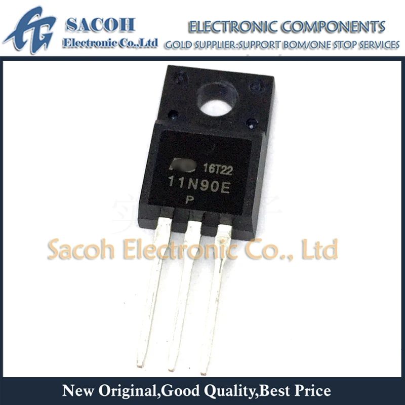 Refurbished Original 10Pcs/Lot FMV11N90E 11N90E 11N90 OR FMV10N80E 10N80E 10N80 TO-220F 11A 900V Power MOSFET Transistor