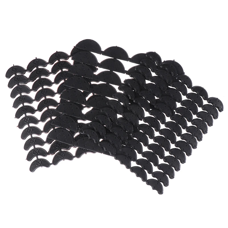 14/20/30Pairs Black Rubber Heel Savers Toe Plates Taps DIY Shoe Repair Pads