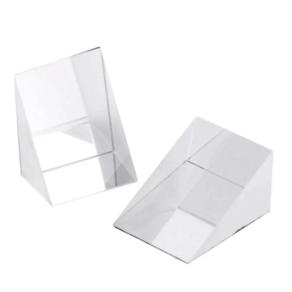 Kính Quang Học Tam Giác Lăng Kính Góc Isosceles Lăng Kính Ống Kính Quang Học K9 Chất Liệu Thủy Tinh Thử Nghiệm Cụ 10Mm * 10Mm * 10Mm