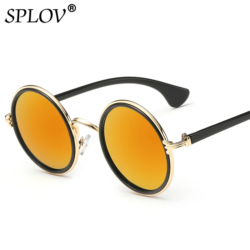 SPLOV Classic New Arrived Round Sunglasses Men Women Vintage Colorful Sun Glasses Brand Designer Metal Eyewear Occhiali Da Sole
