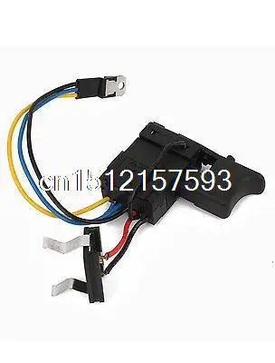 Interruptor de gatilho para furadeira sem fio com revestimento plástico dc 7.2-15v 12a