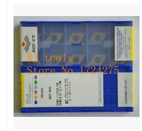 10Pcs  DCMT11T304 EM YBG205 CNC blade alloy carbide cutting tool carbide inserts Processing of Stainless steel