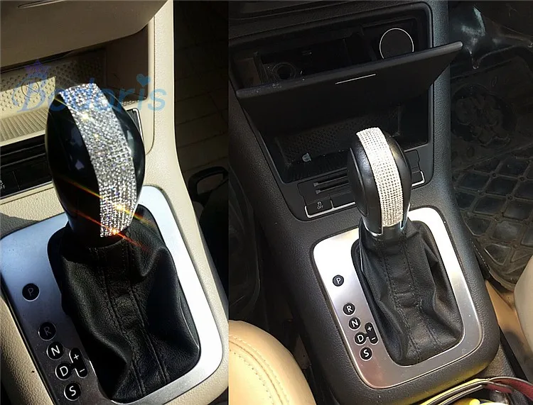 

Car Styling Gear Knob Diamond 3D sticker Hand Shift cover 2013-2018 For Volkswagen VW Beetle Accessories