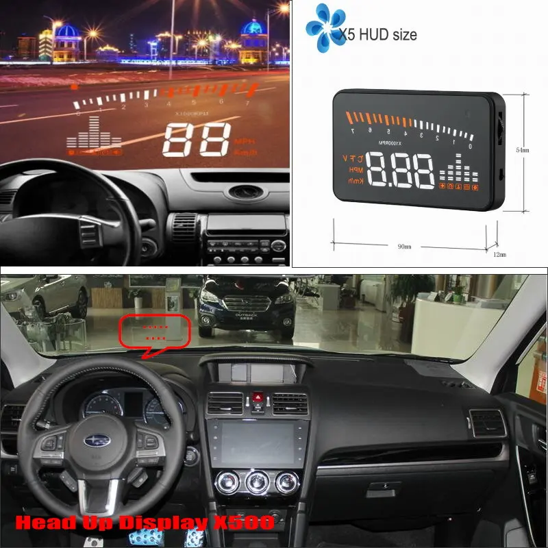 

For SUBARU Forester Impreza WRX Car Electronic Accessories Safe Auto Head Up Display HUDDriving Screen Plug And Play Projector