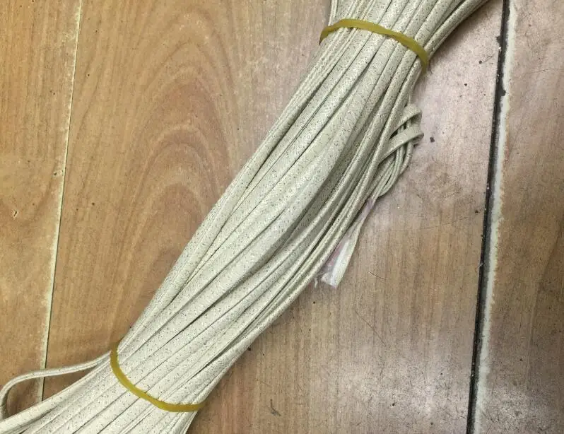 Free shipping 100 Meters 5x1.5mm Cream White Sparkling PU Leather Cord  fabric Cord For DIY jewelry Bracelet cord