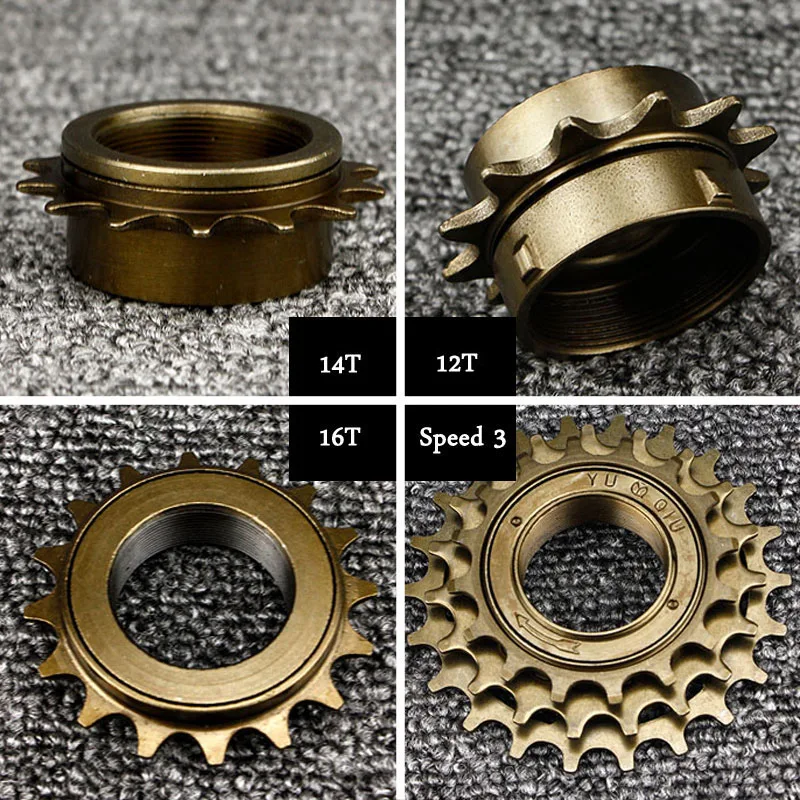 Bicycle part 12T 14T 16T 19T 22T  Bicycle Freewheel Single Speed Flywheel Sprocket  bicycle freewheel accessories