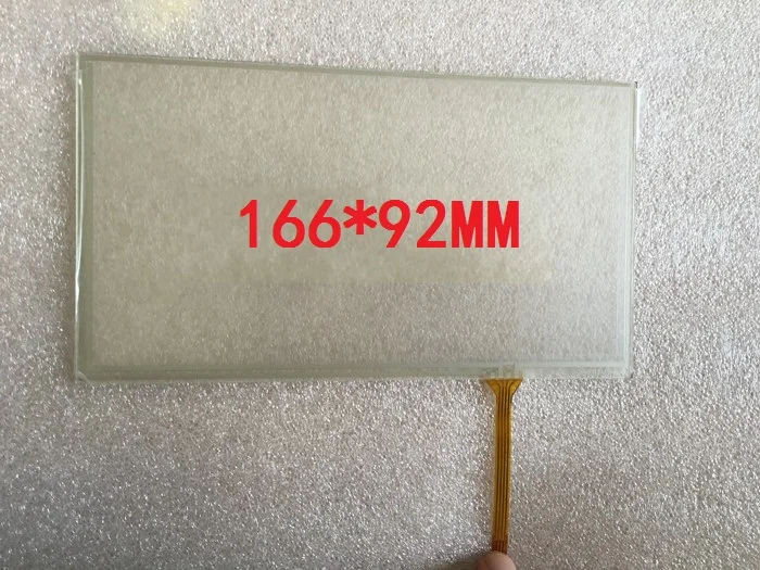 

10pcs/lot 6.95 inch 4 wire resistive touch screen panel 166*92 touch screen 166MM*92MM