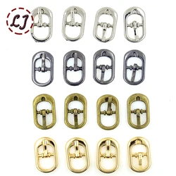 New high quality 30pcs/lot silver gun-black gold bronze 8mm oval alloy metal shoes bags Belt small  Buckles DIY sew accessories