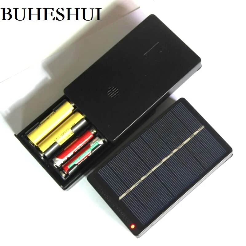 BUHESHUI 1W 4V Solar Panel With Base For AA AAA Battery Solar Cell For 1.2V 2xAA 2XAAA Rechargeable Battery Charging Directly