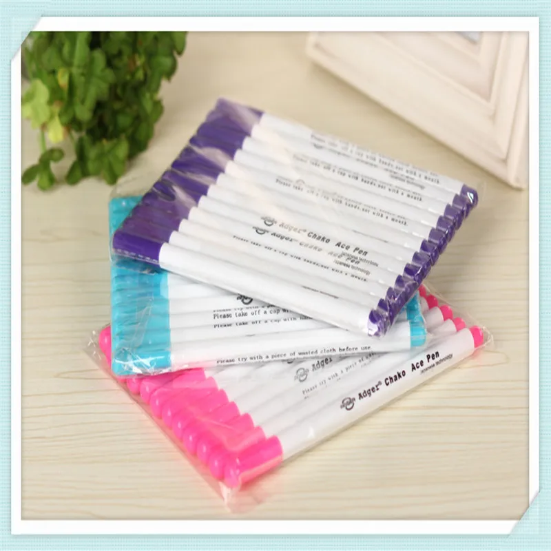 

Воздушная водная стираемая ручка, маркер для ткани, временная маркировка, автоматическая исчезающая ручка для ткани, 100 шт./лот, JS-05, бесплатная доставка