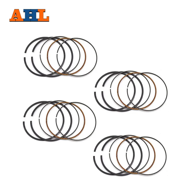Anéis de pistão AHL OVERBORE STD + 25 + 50 55mm 55.25mm 55.5mm para HONDA CB400 CB 400 VTEC400 I II III IV CB400SF NC36 NC39 ANEL 4 peças